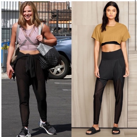 • Alo Yoga • Women’s Axis Harem Pants Light weight
Mesh detail Black Large - Picture 2 of 5